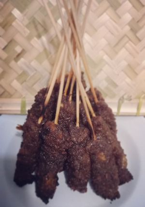 Foto resep Sate komo (sate balur kacang)
