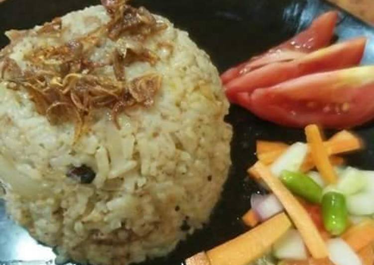 Langkah memasak Nasi kebuli kelinci mantap