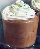 Mousse navideño de chocolate