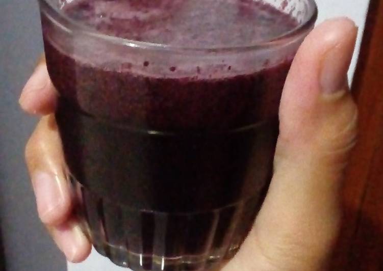 How to Prepare Speedy Simple Blackberries Juice made by Mom❤