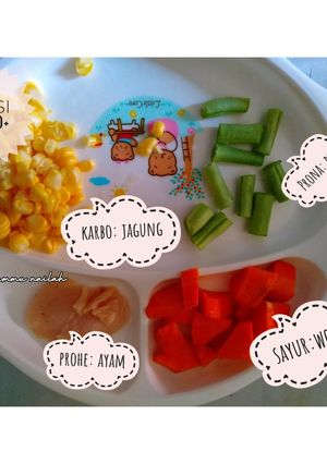 Foto resep Mpasi 4*pure jagung wortel ayam