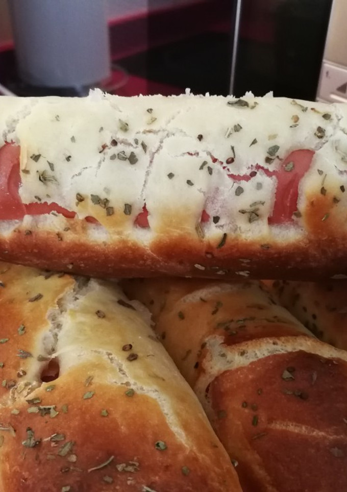 Una foto de Baguettes en panificadora