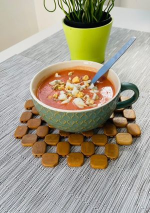 Una foto de Salmorejo cordobés