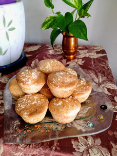 Una foto de Scones de queso en molde muffins