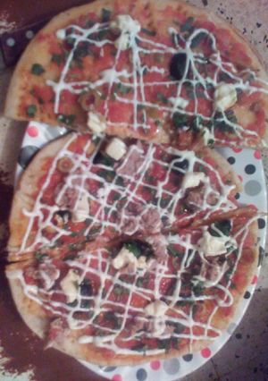 صورة لوصفة بيتزا 🍕