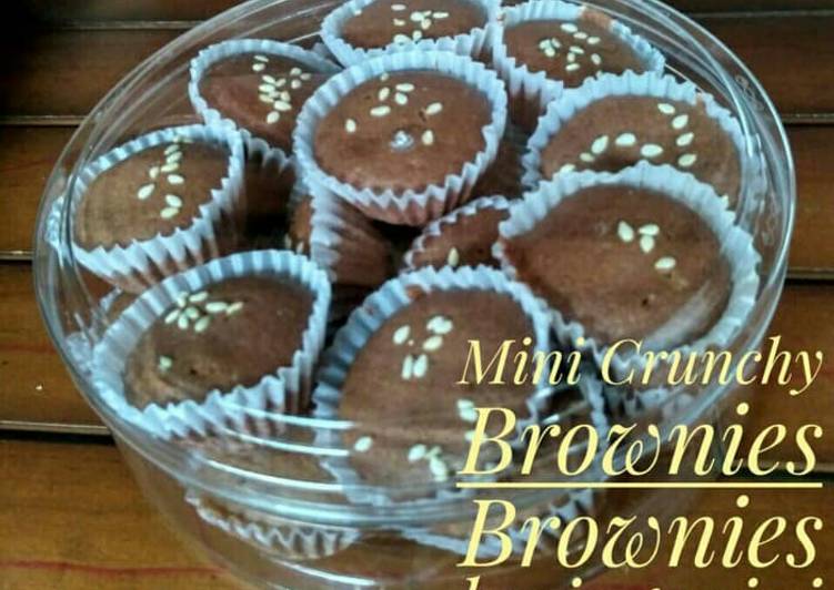Cara Gampang Menyiapkan Brownies kering mini, Lezat Sekali