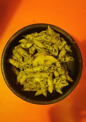 Una foto de Pesto proteico rápido