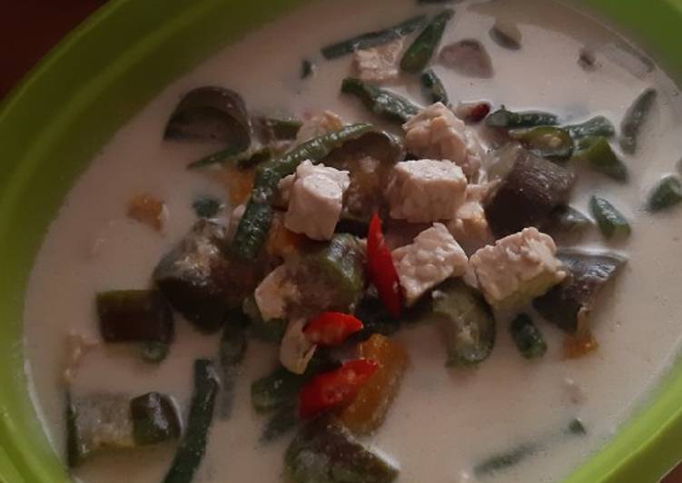 Resep Lodeh terong labu Anti Gagal