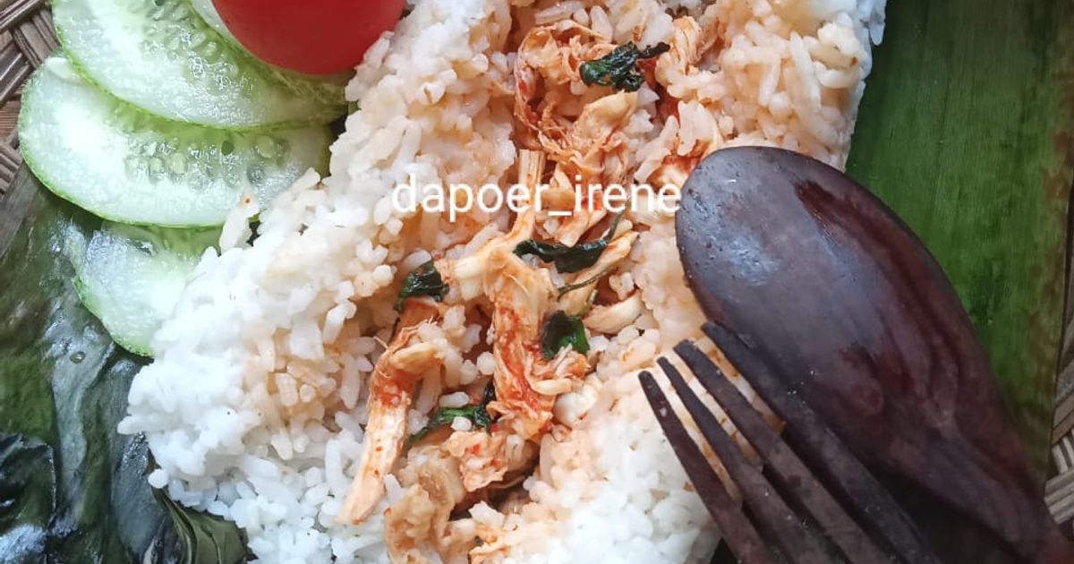 Nasi Bakar Ayam Suwir Kemangi