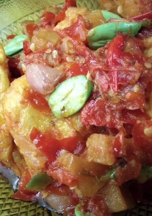 Foto resep Sambal tahu pete