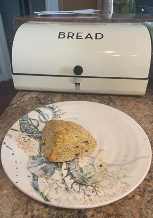 A picture of Pumpkin biscuits in the airfryer (makes 4).