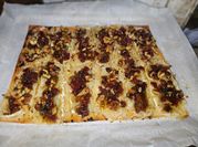 A picture of crumbled walnuts