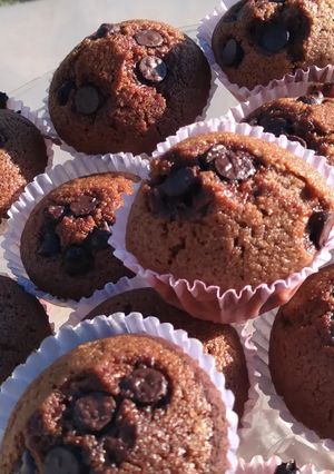 Una foto de Muffins con chips