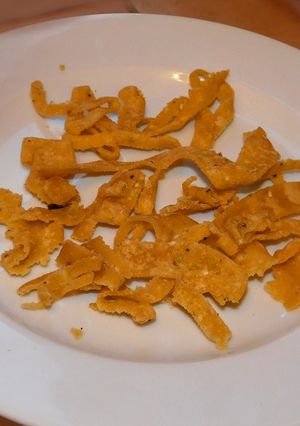 A picture of RIBBON PAKODA Seraa thool aka Tape Pakoda.