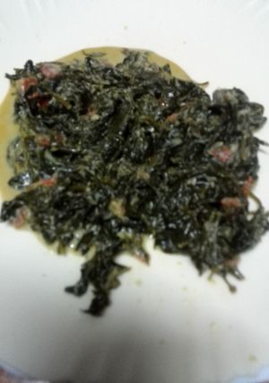 A picture of Managu Stew.