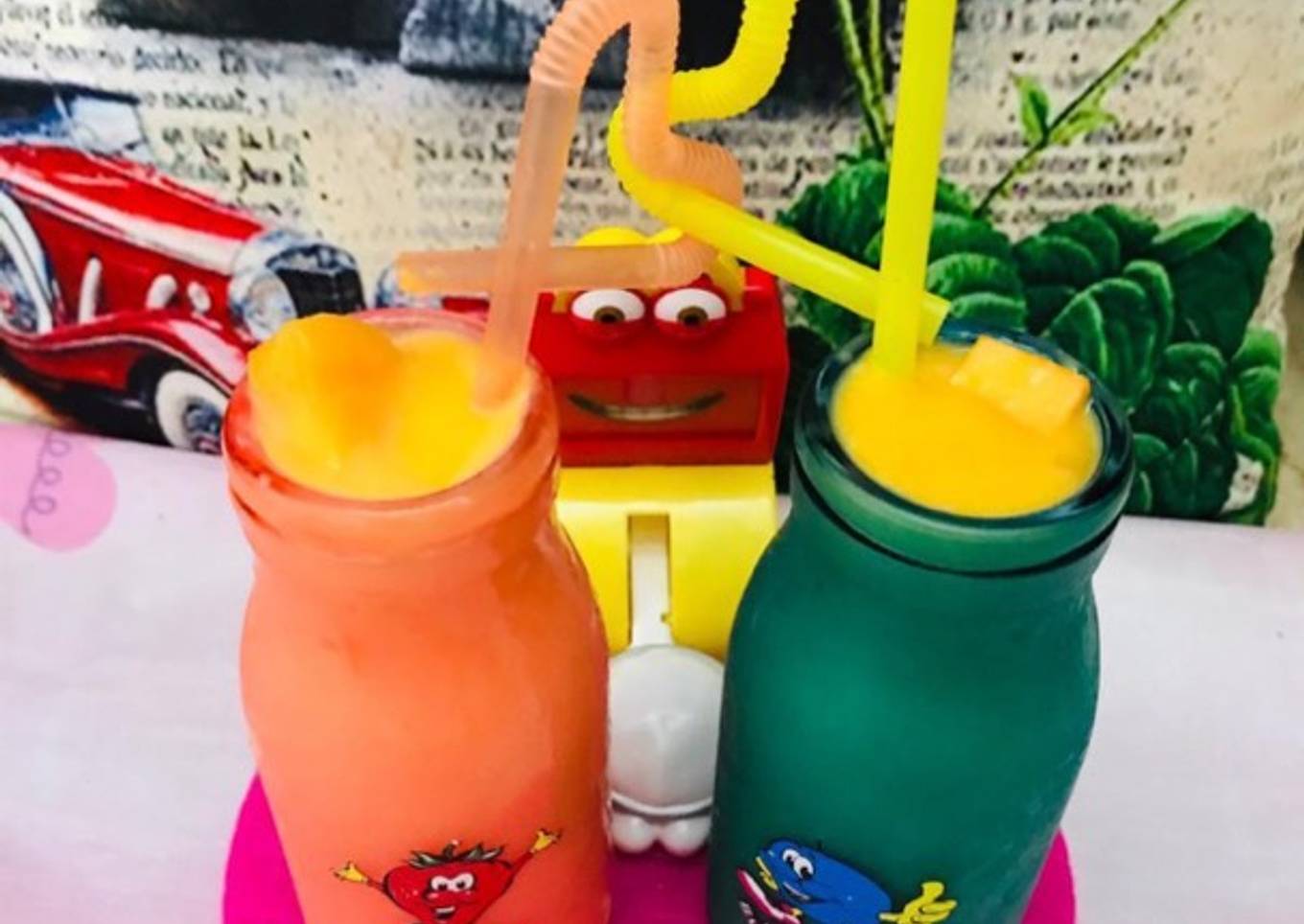 Mango ice cream shake