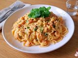 MÌ spaghetti sốt tôm-rau củ