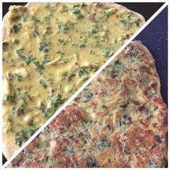 A picture of Tandori besan wali roti/besan wala paratha.