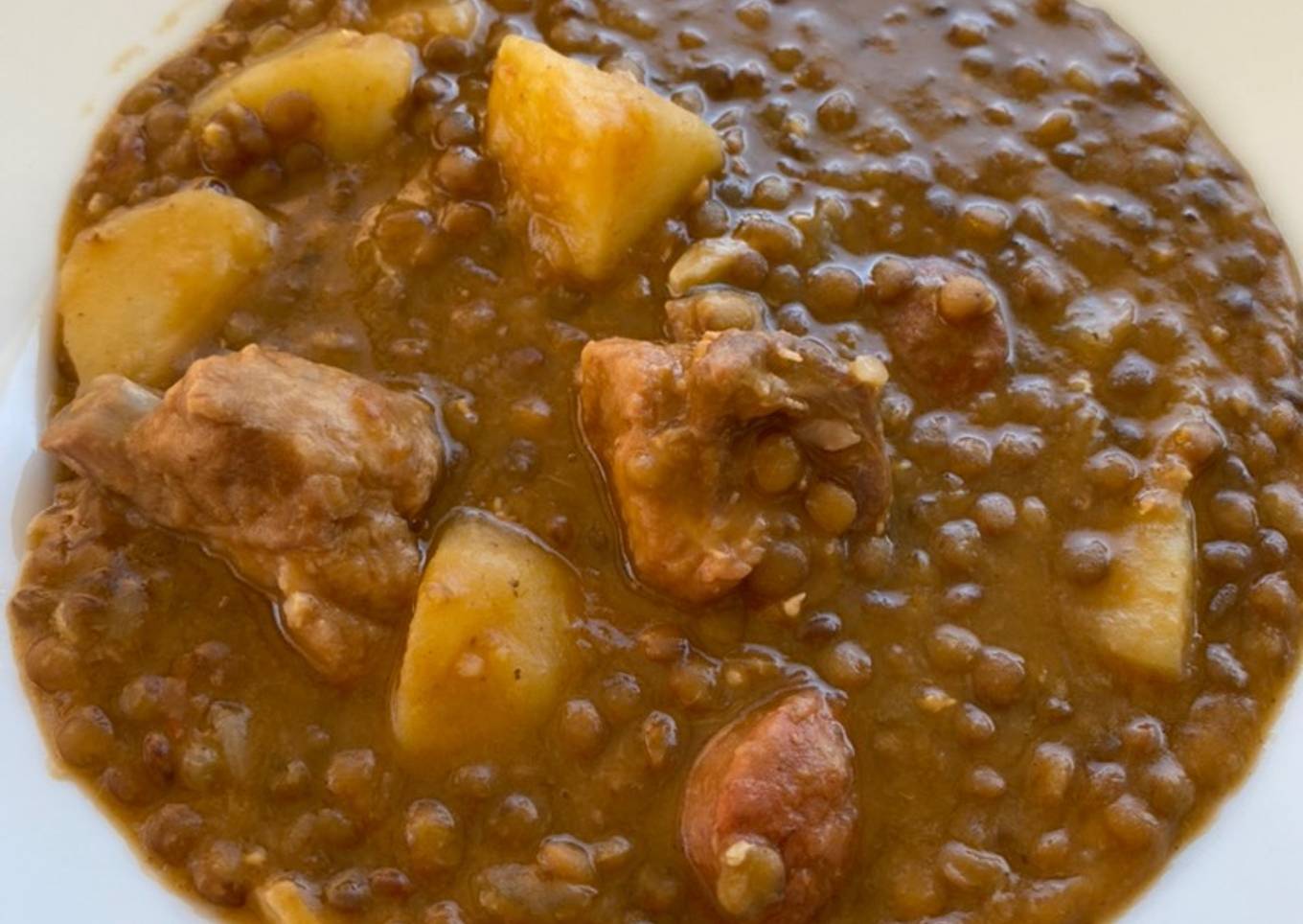 Lentejas en olla perfect