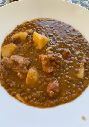 Una foto de Lentejas en olla perfect