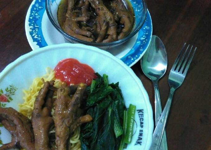 Ceker Kecap (untuk Mie Ayam)