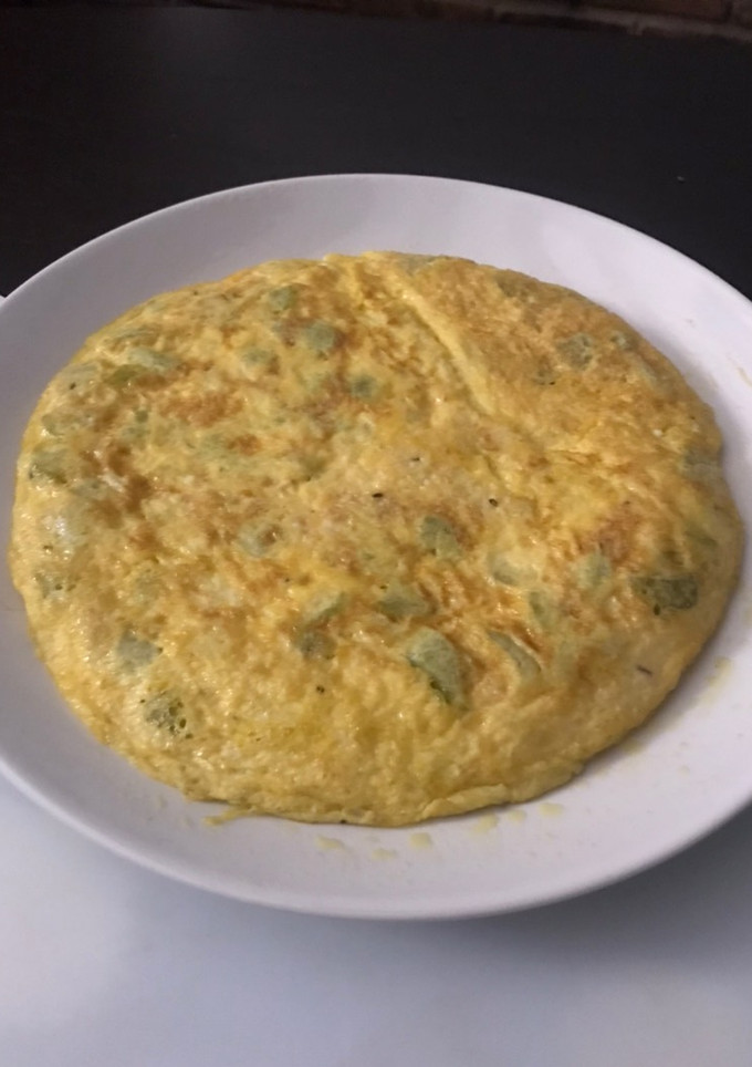 Una foto de Tortilla de calabacín blanco, sin más