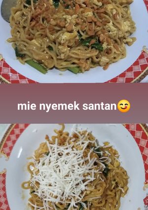 Foto resep Mie nyemek santan