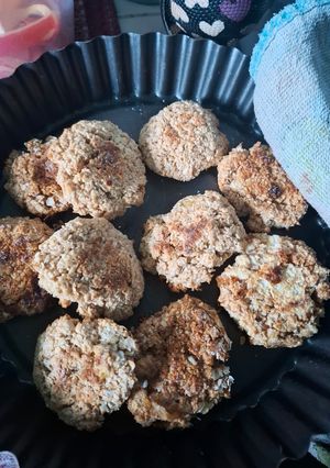 Una foto de Galletitas de coco y banana