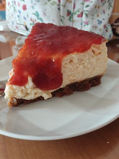 Una foto de Tarta de queso al horno