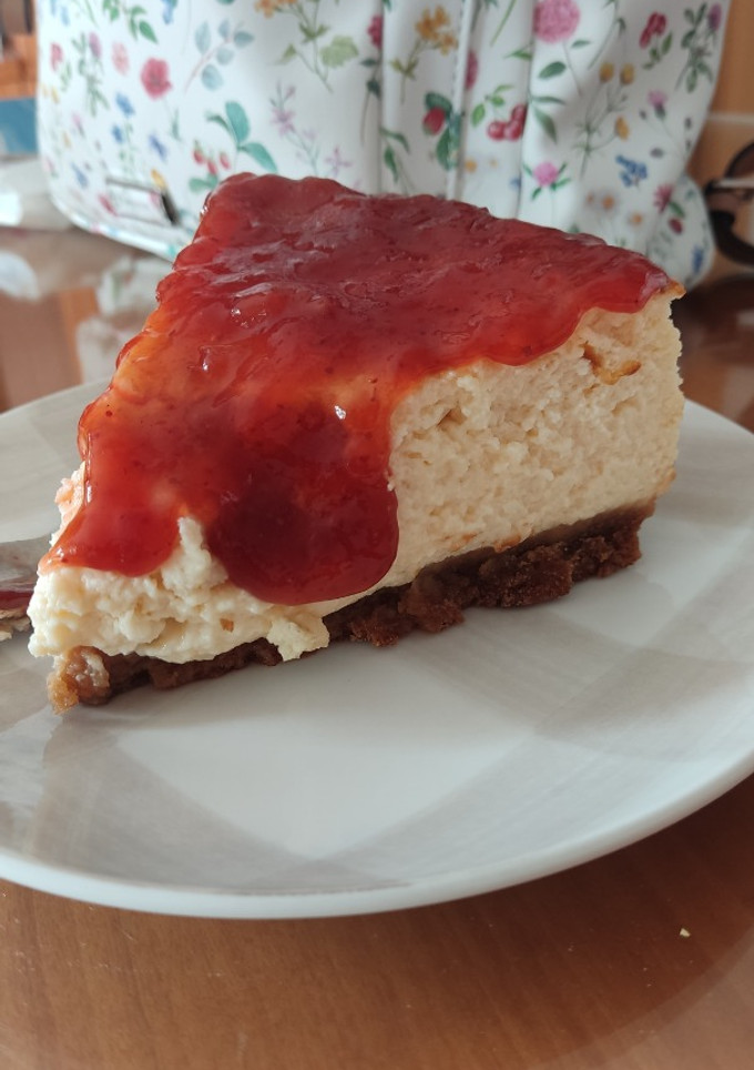 Una foto de Tarta de queso al horno