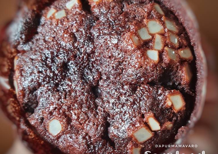 Langkah Mudah untuk Menyiapkan Sourdough Chocolate Muffin Anti Gagal