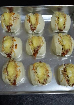 Foto resep Berger Mantao Khas Pare pare With Saos Sosis Tuna melt