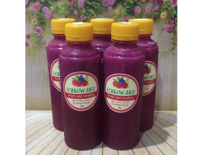 Diet Juice Dragon Fruit Pear Cherry Dates