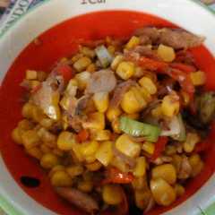 A picture of Tumis peda jagung manis.