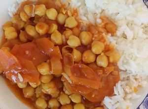 Una foto de Garbanzos al curry