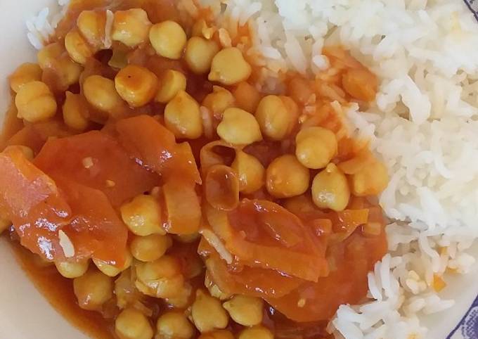 Garbanzos al curry