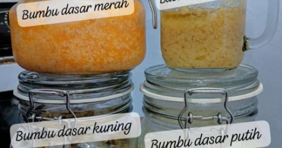 Resep Bumbu Dasar Merah, Putih, Kuning Dan Baceman Bawang Putih Favorit Bunda