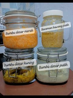 Foto resep Bumbu Dasar Merah, Putih, Kuning dan Baceman Bawang Putih