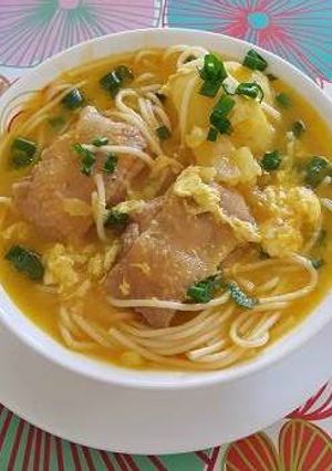 Una foto de Caldo de gallina estilo norte