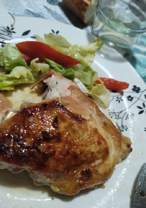 Una foto de Pollo alimonado