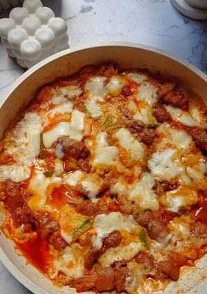 Foto resep Spicy Cheese Beef Enoki