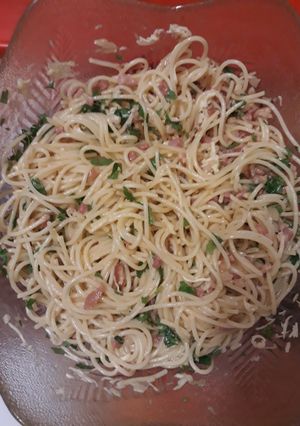 Carbonara spagetti recept fotója