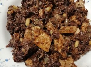Una foto de Masa de morcilla