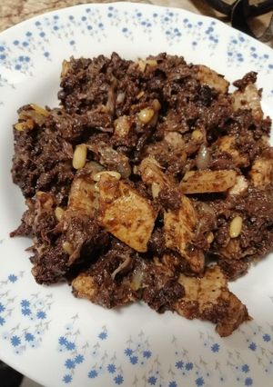 Una foto de Masa de morcilla
