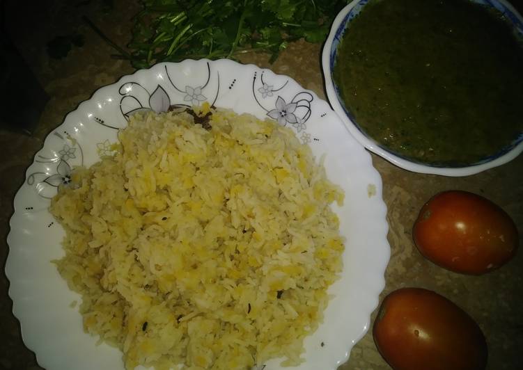 Khichri with chutney