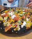 Loaded vegetarian nachos