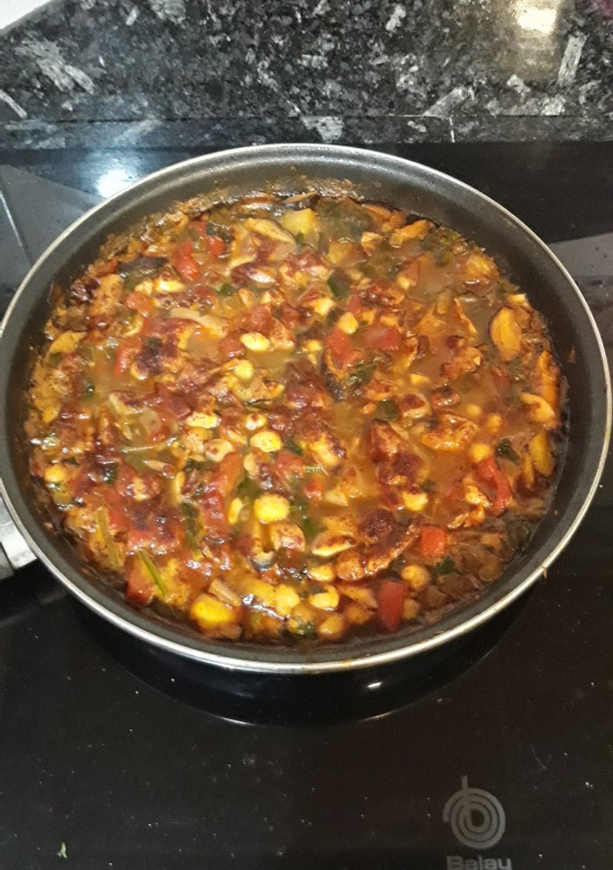Una foto de Garbanzos con pulpo