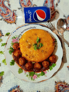 عکسی از دستور ساطری پلو با کوفته قلقلی مرغ