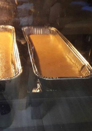 Una foto de Pastel de merluza y pimientos del piquillo
