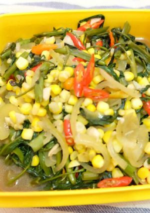 Foto resep Tumis Kangkung Jagung